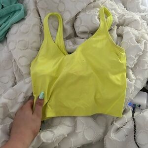 Yellow Lululemon align tank
